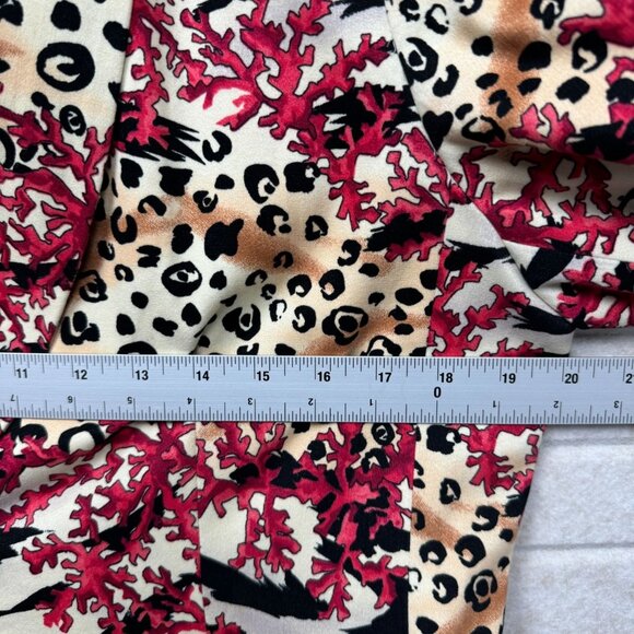 Bern & Mort Women’s 14 Coral Reef Animal Print Blazer Jacket Button Front - Picture 8 of 9